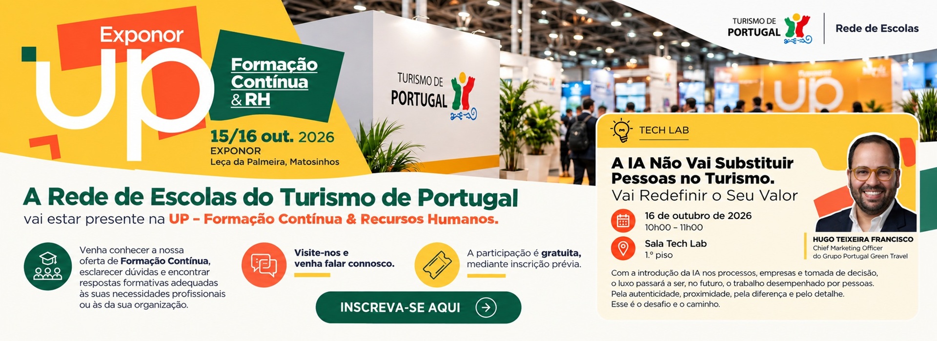 UP – Formação Contínua & Recursos Humanos | 15 e 16 outubro 2026 | EXPONOR